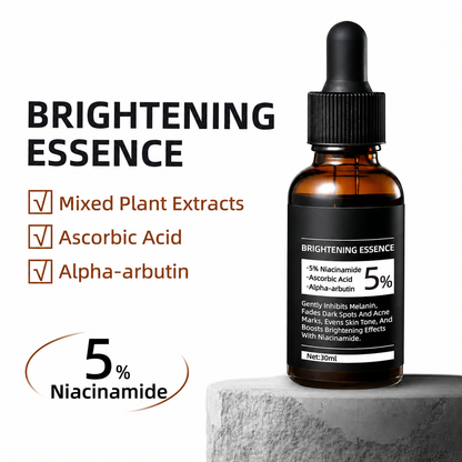 Niacinamide Brightening Essence, Reduces Acne Scars and Dark Spots, Whitening Serum