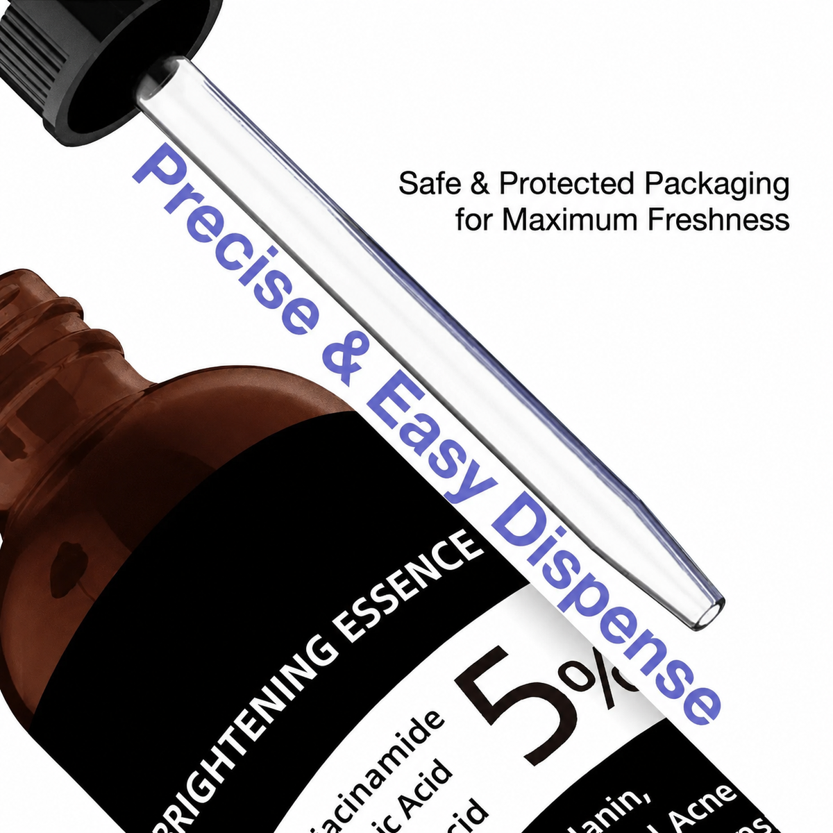 Niacinamide Brightening Essence, Reduces Acne Scars and Dark Spots, Whitening Serum